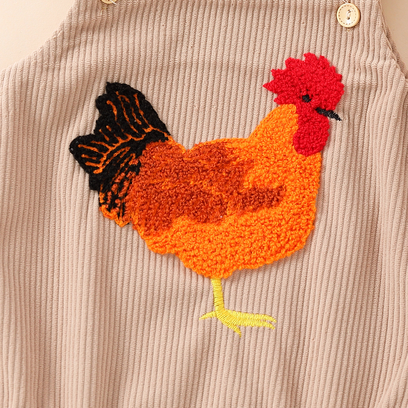 Baby Rooster Strappy Romper