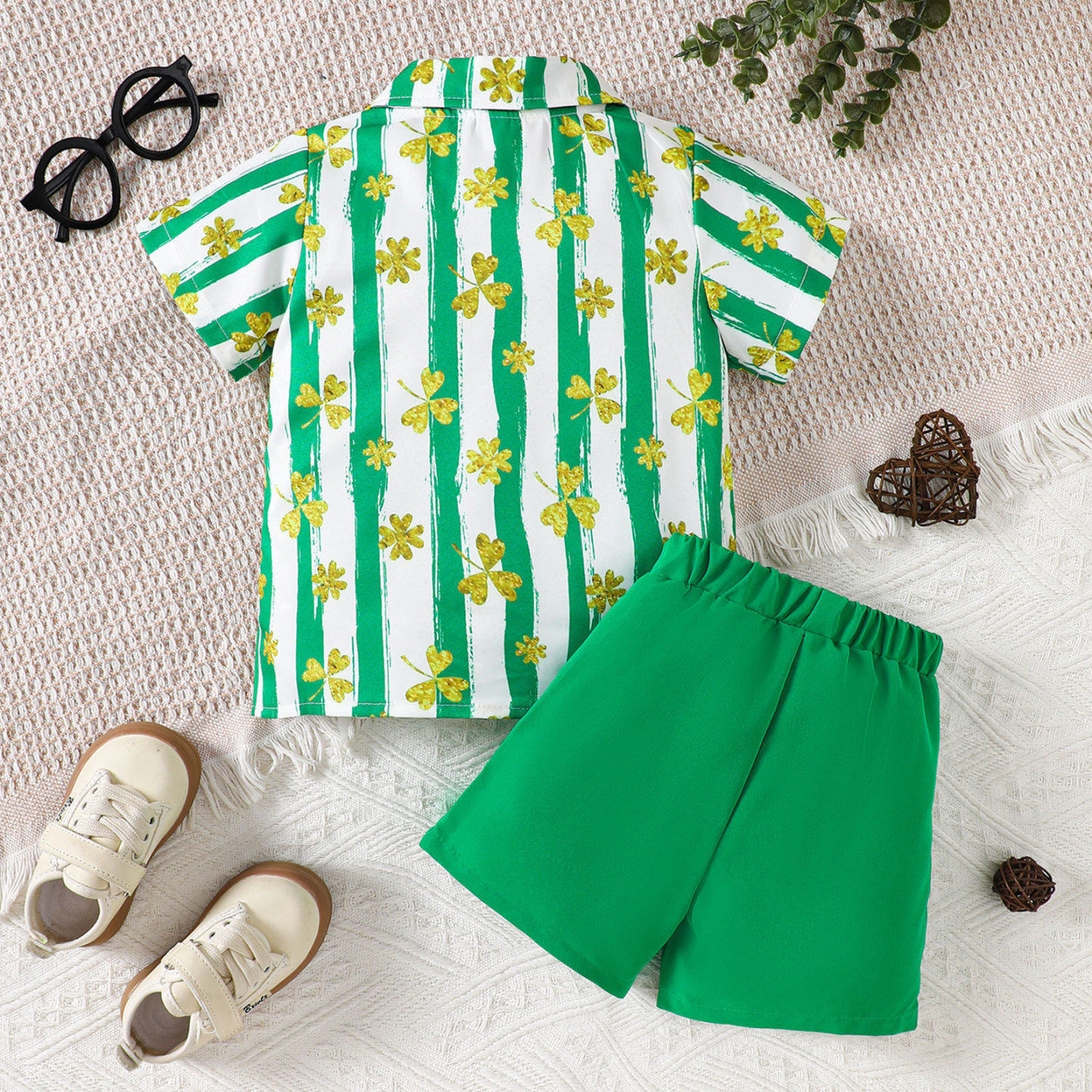 Baby Boy Clover Suit