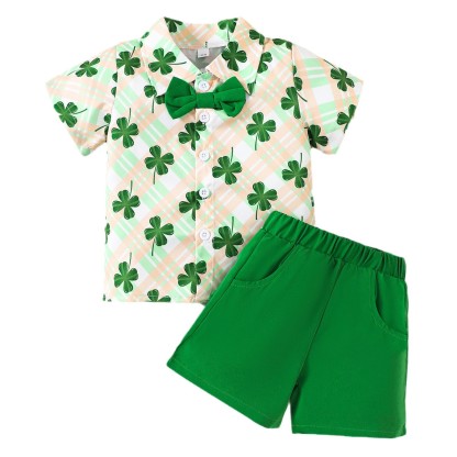 Baby Boy Clover Suit