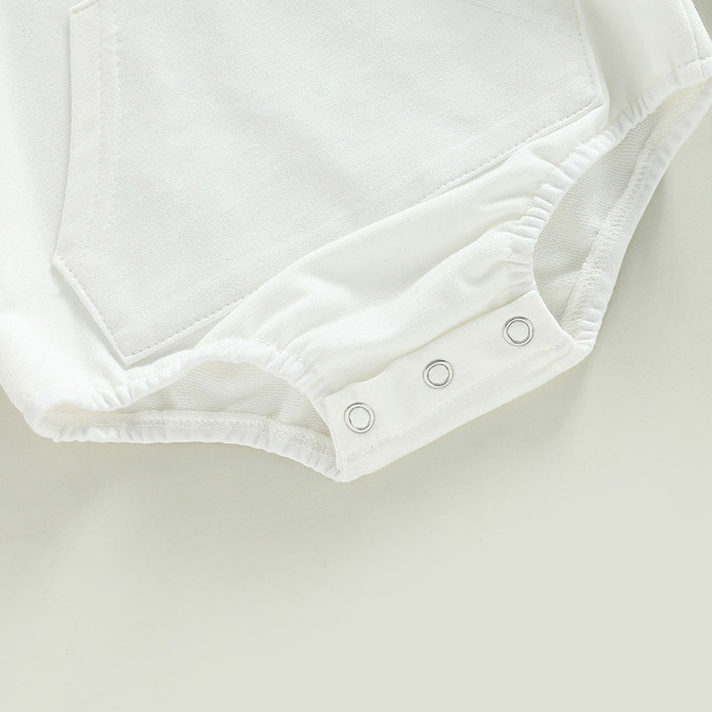 Baby cow print colorblock hooded Bodysuit