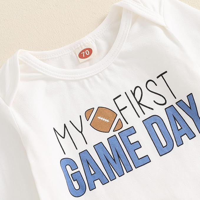 Baby Game Day Romper Set