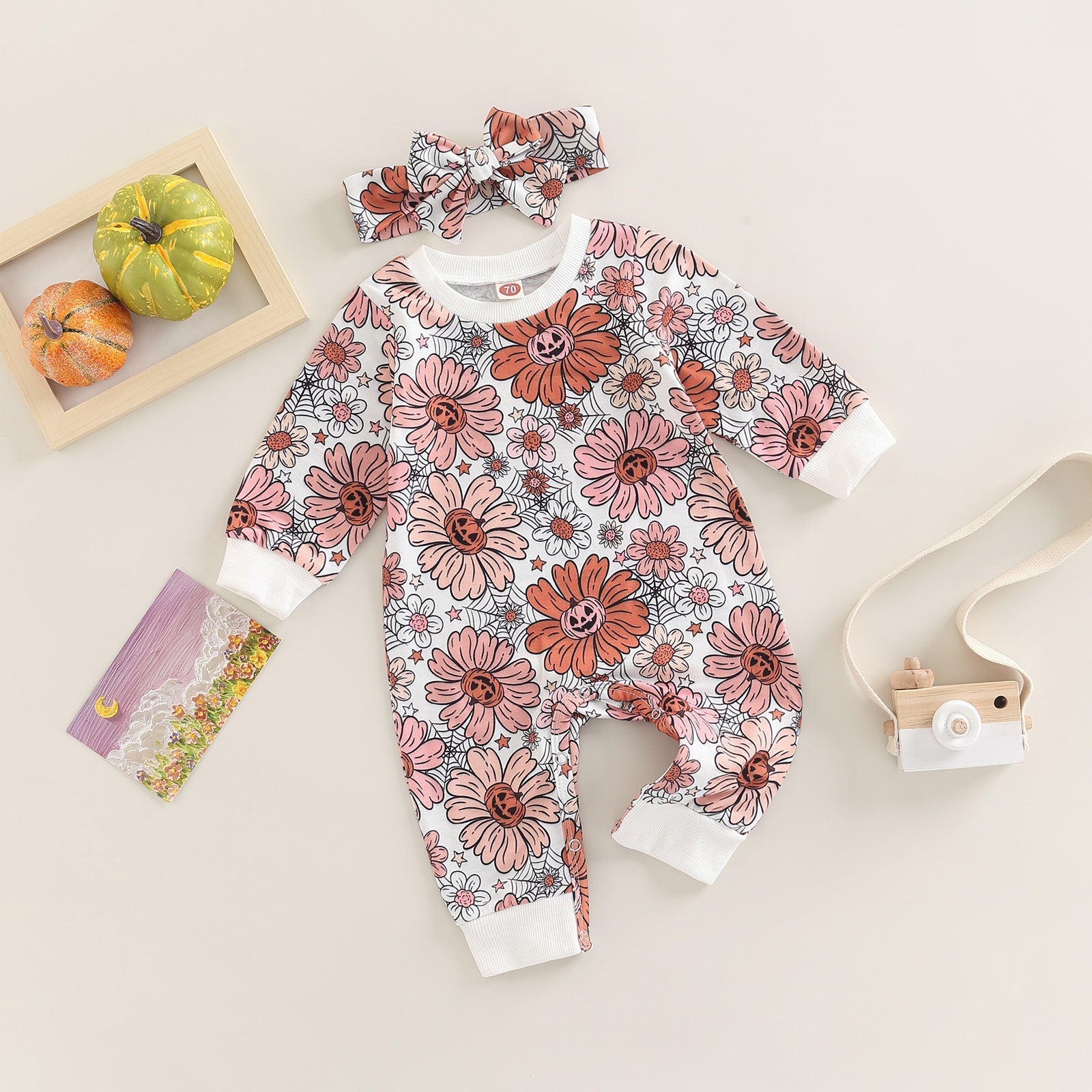 Baby girl daisy print Romper