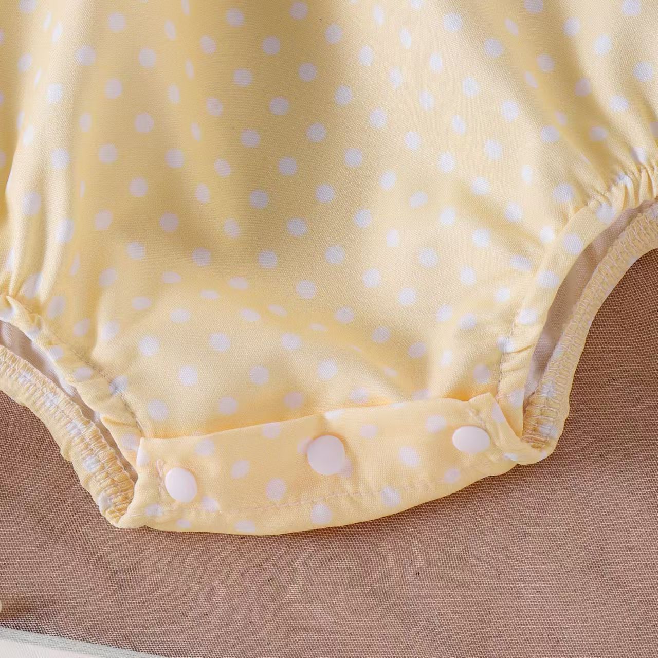 Baby Girl Rabbit Embroidered Romper