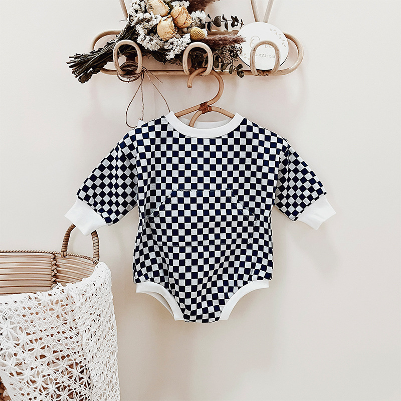 Baby Checkerboard Romper