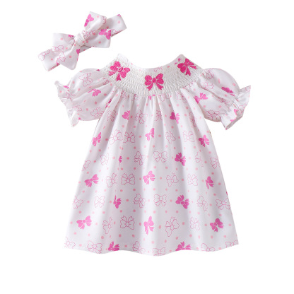 Girls' Cute  embroidered dress
