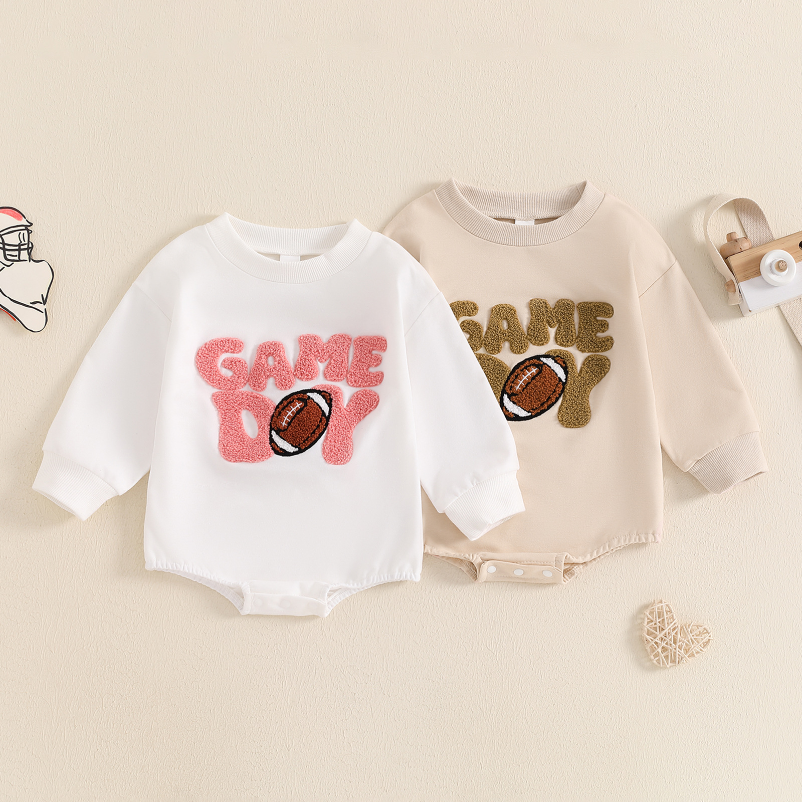 Game day Embroidered  Bodysuit