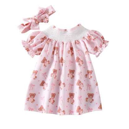 Girls' Cute  embroidered dress