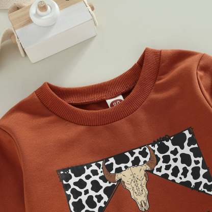 2 Pieces Toddler girl cowboy Suit