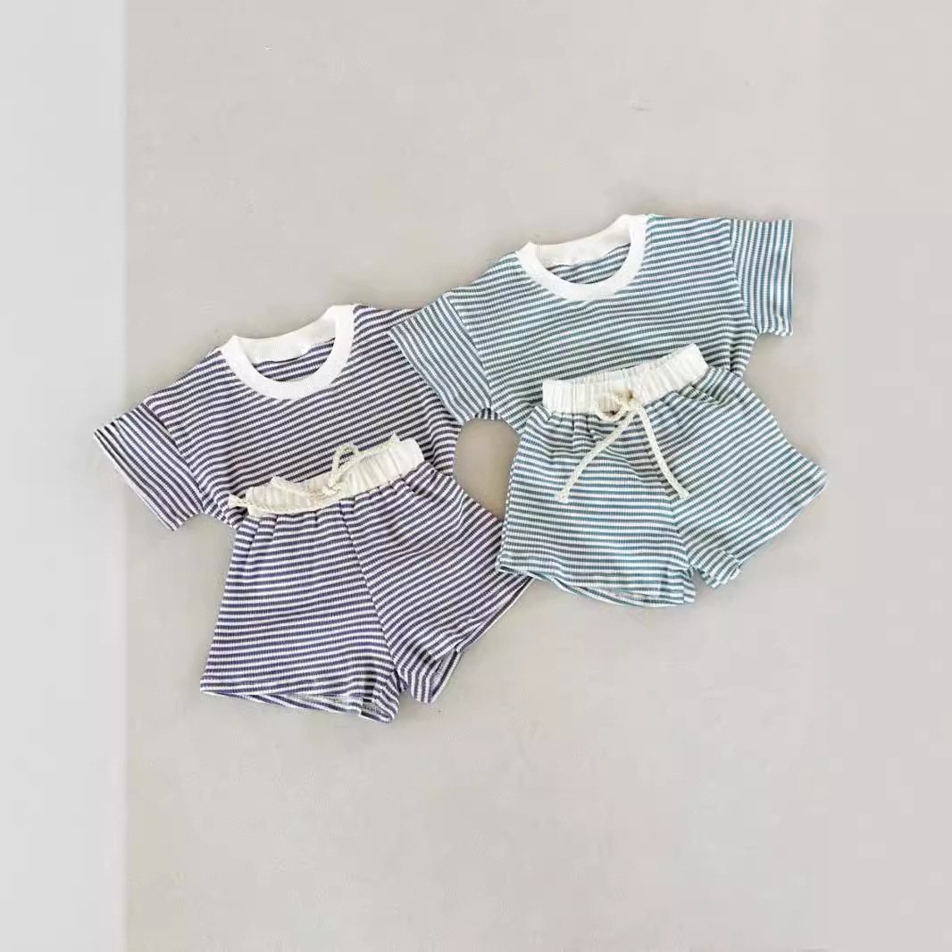 2-Piece Baby Striped Outfit Set
