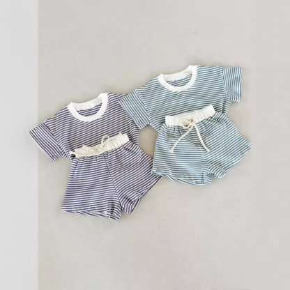 2-Piece Baby Striped Outfit Set