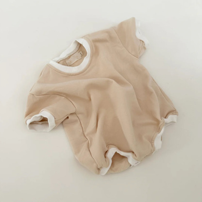 Pure Cotton Infant Triangle Romper Bodysuit