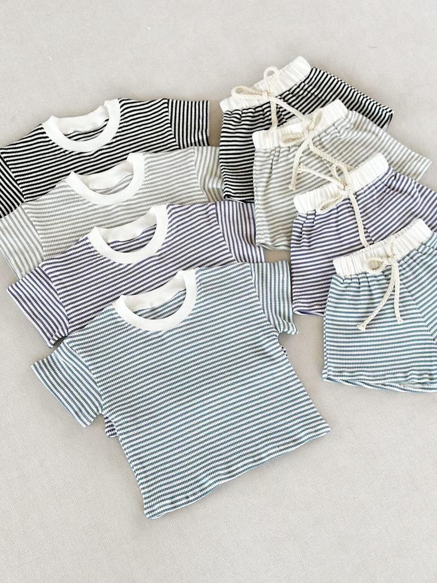 2-Piece Baby Striped Outfit Set