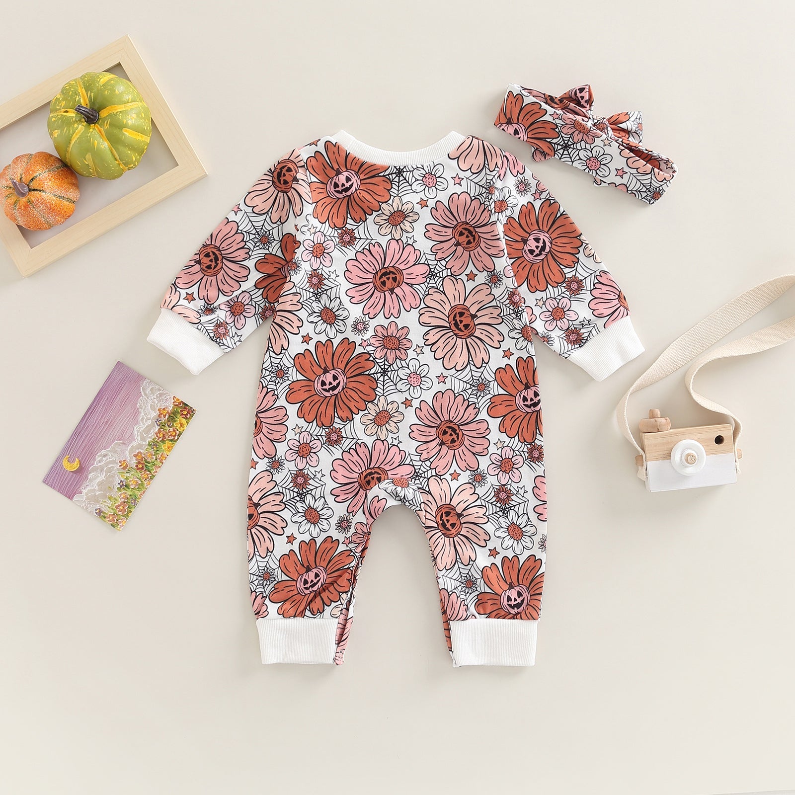 Baby girl daisy print Romper