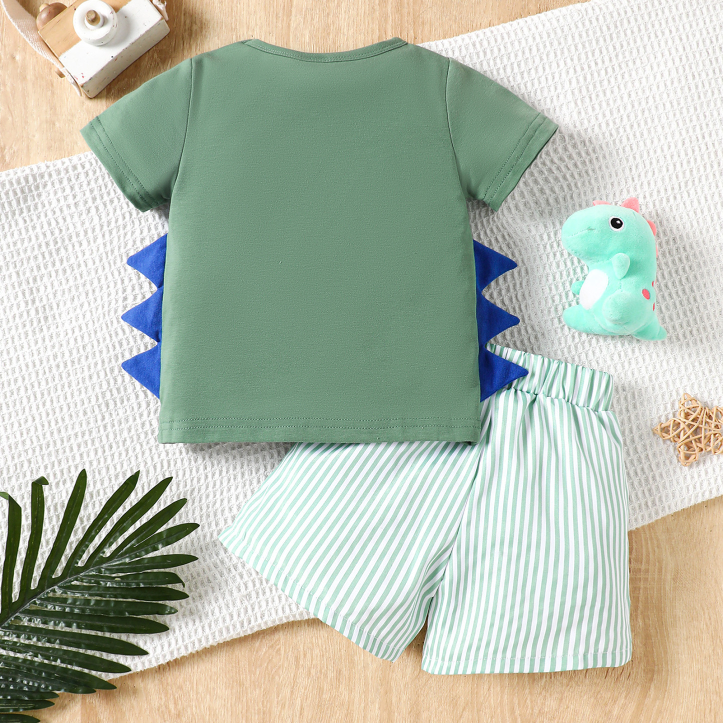 Baby Boy Dinosaur Embroidery Suit