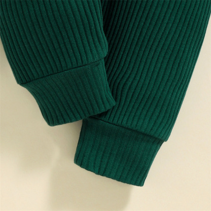 Baby Checkered Hooded Sweatshirt Set