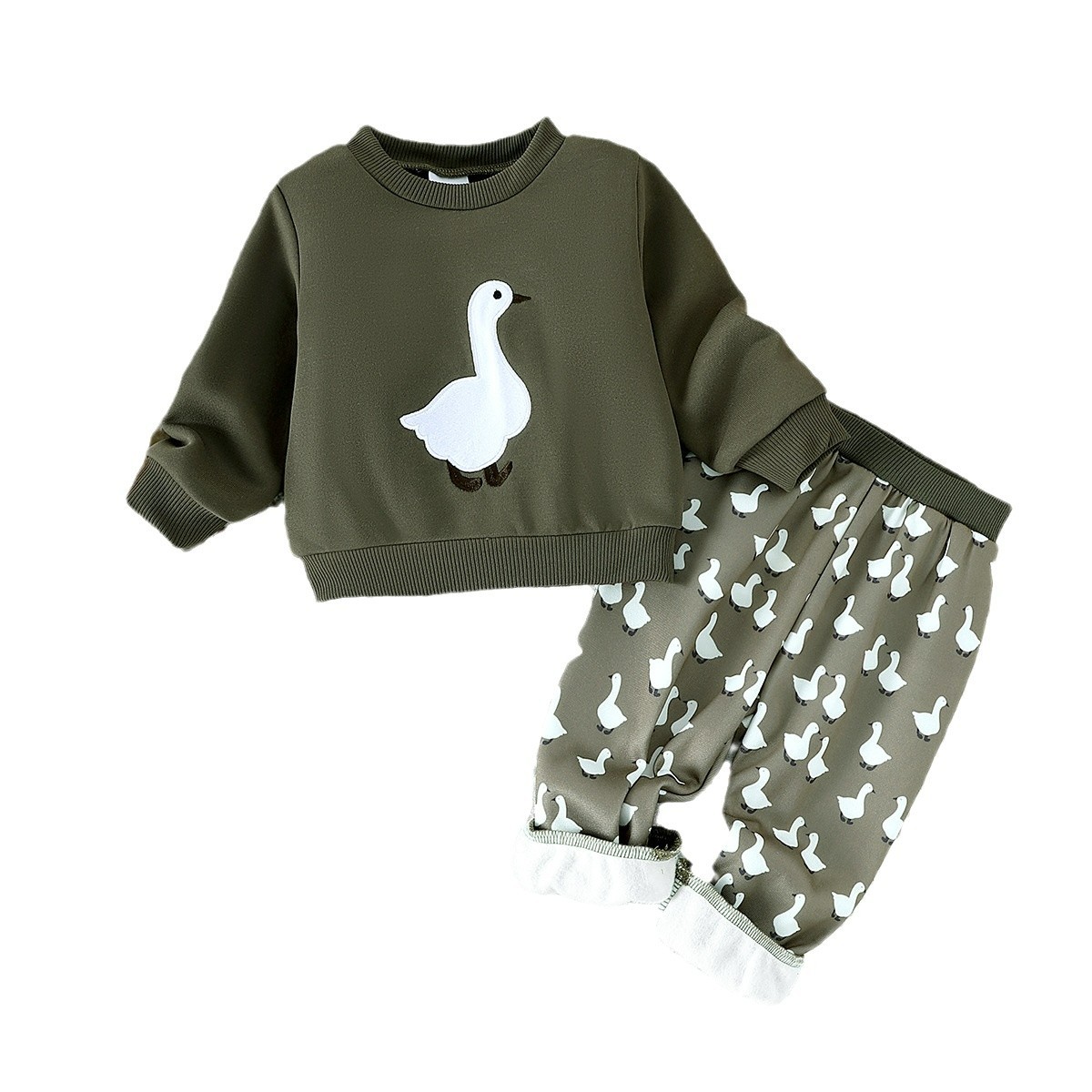 Baby Boy Duck Print Set