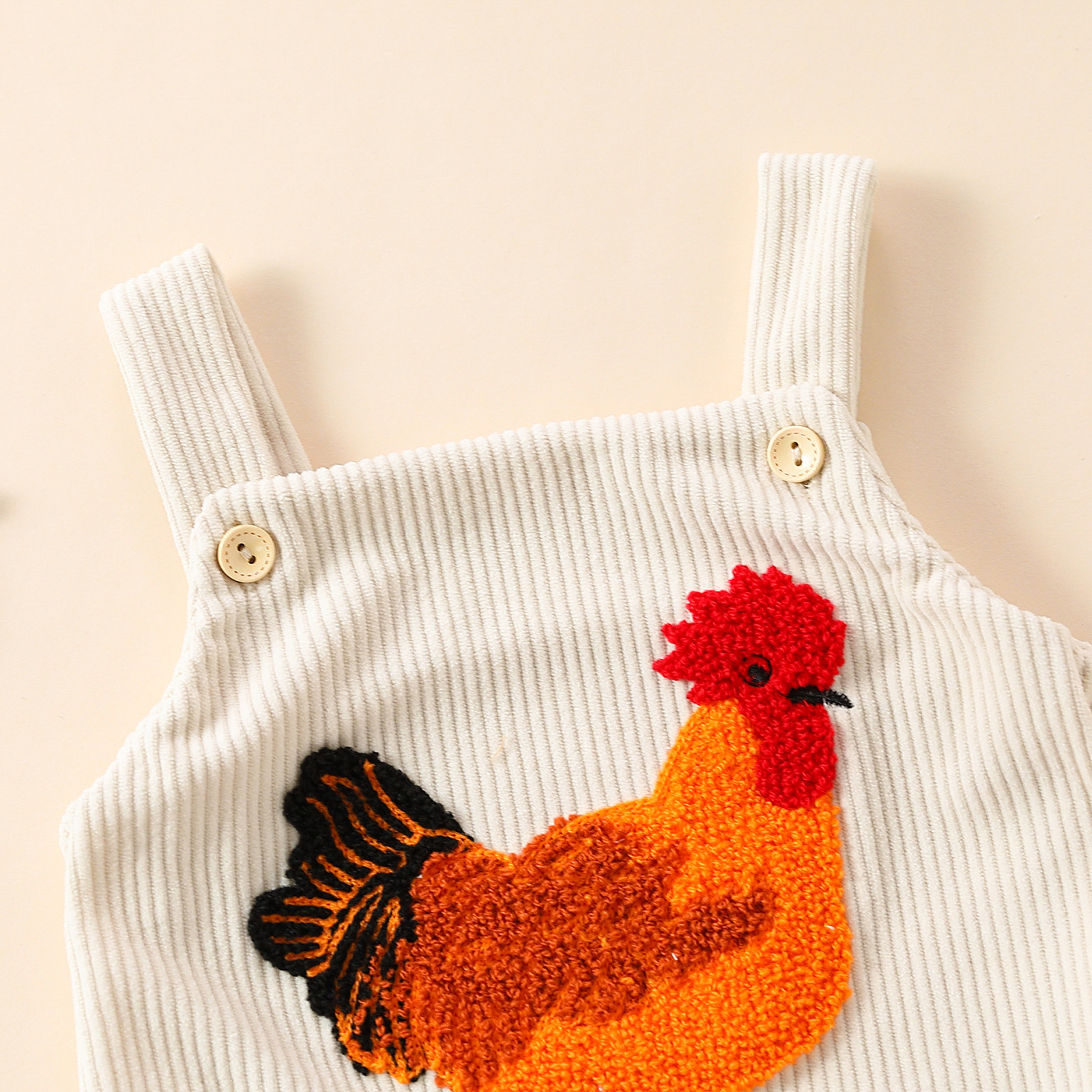 Baby Rooster Strappy Romper
