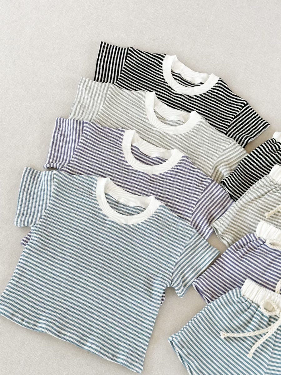 2-Piece Baby Striped Outfit Set