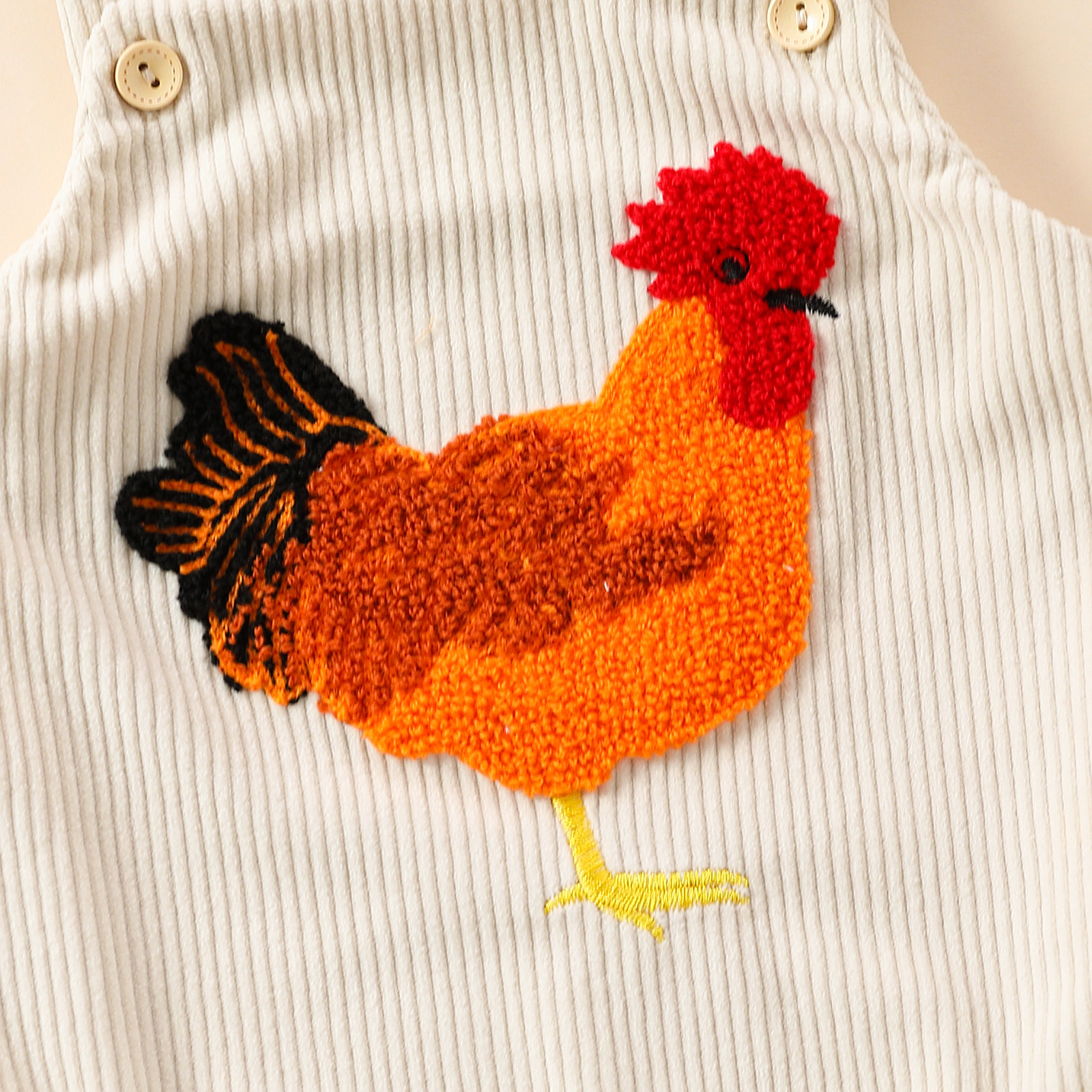 Baby Rooster Strappy Romper