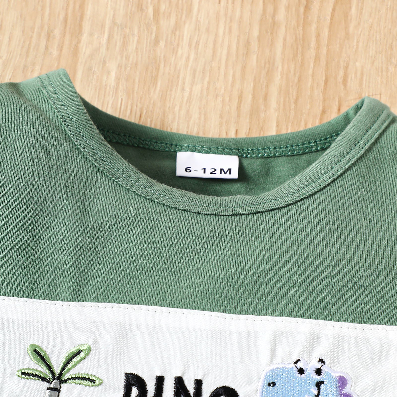 Baby Boy Dinosaur Embroidery Suit