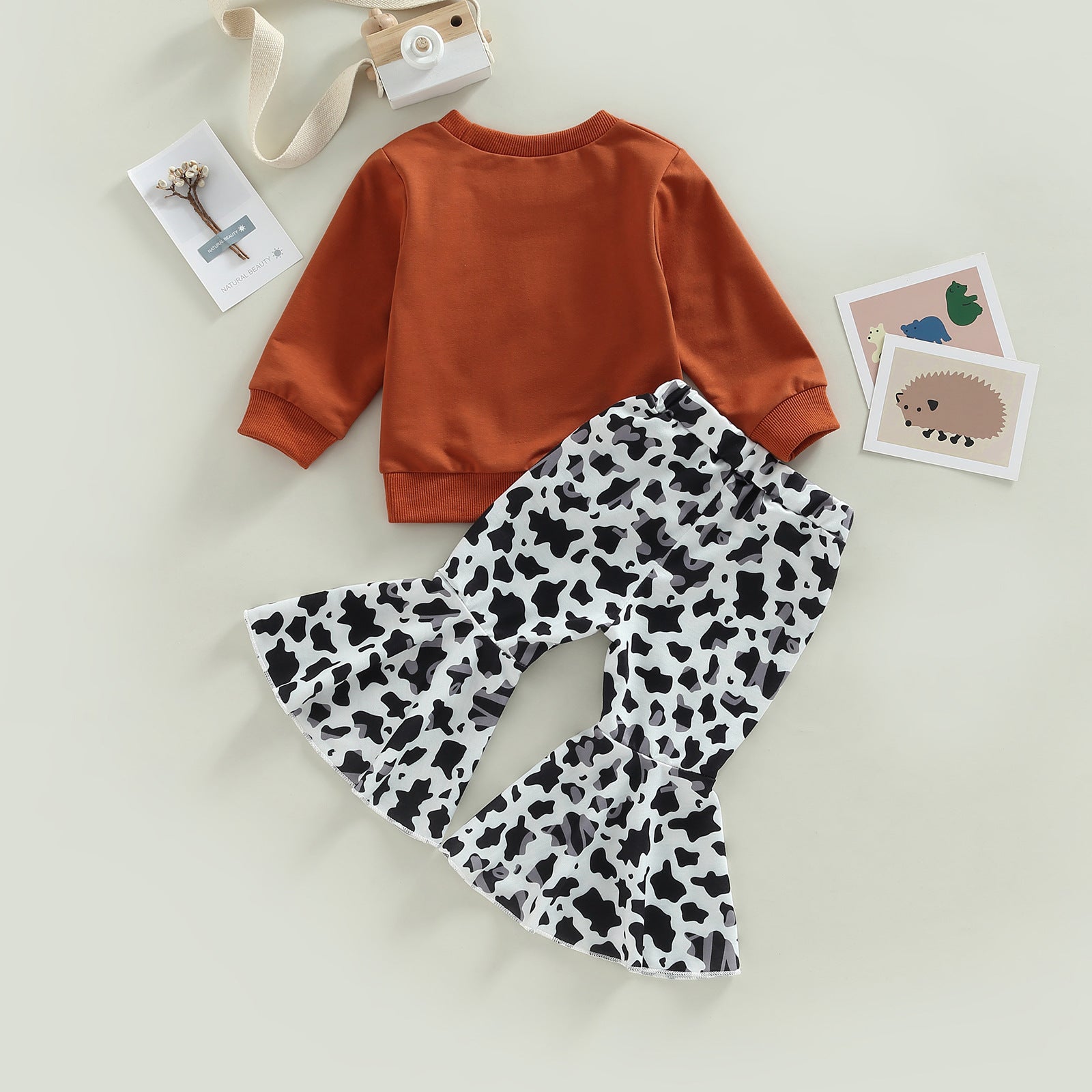 2 Pieces Toddler girl cowboy Suit