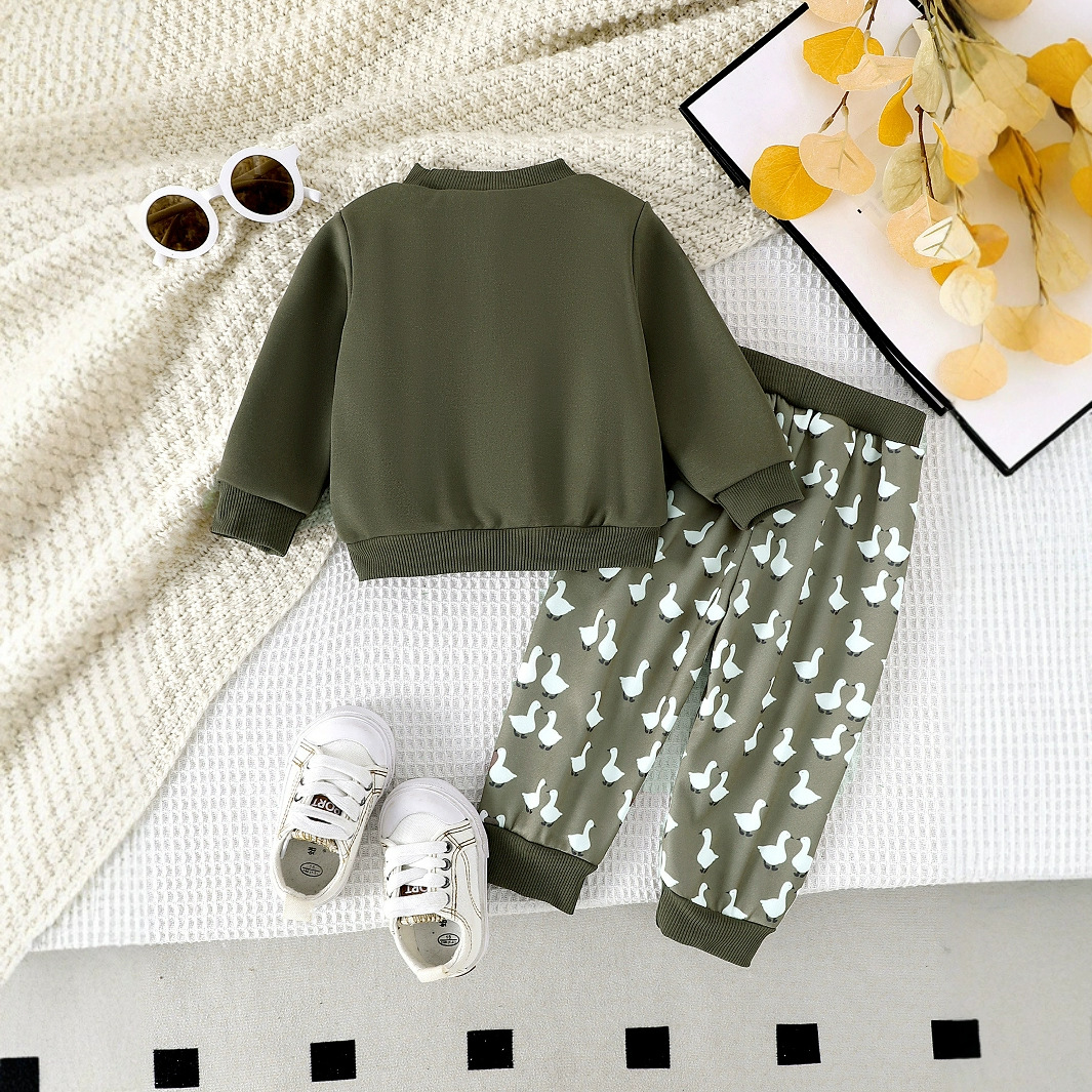 Baby Boy Duck Print Set