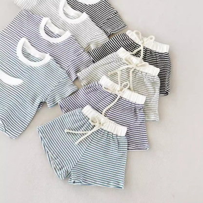 2-Piece Baby Striped Outfit Set