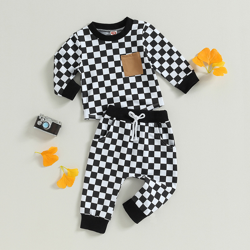 Baby Chequered Printed Sweatshirt