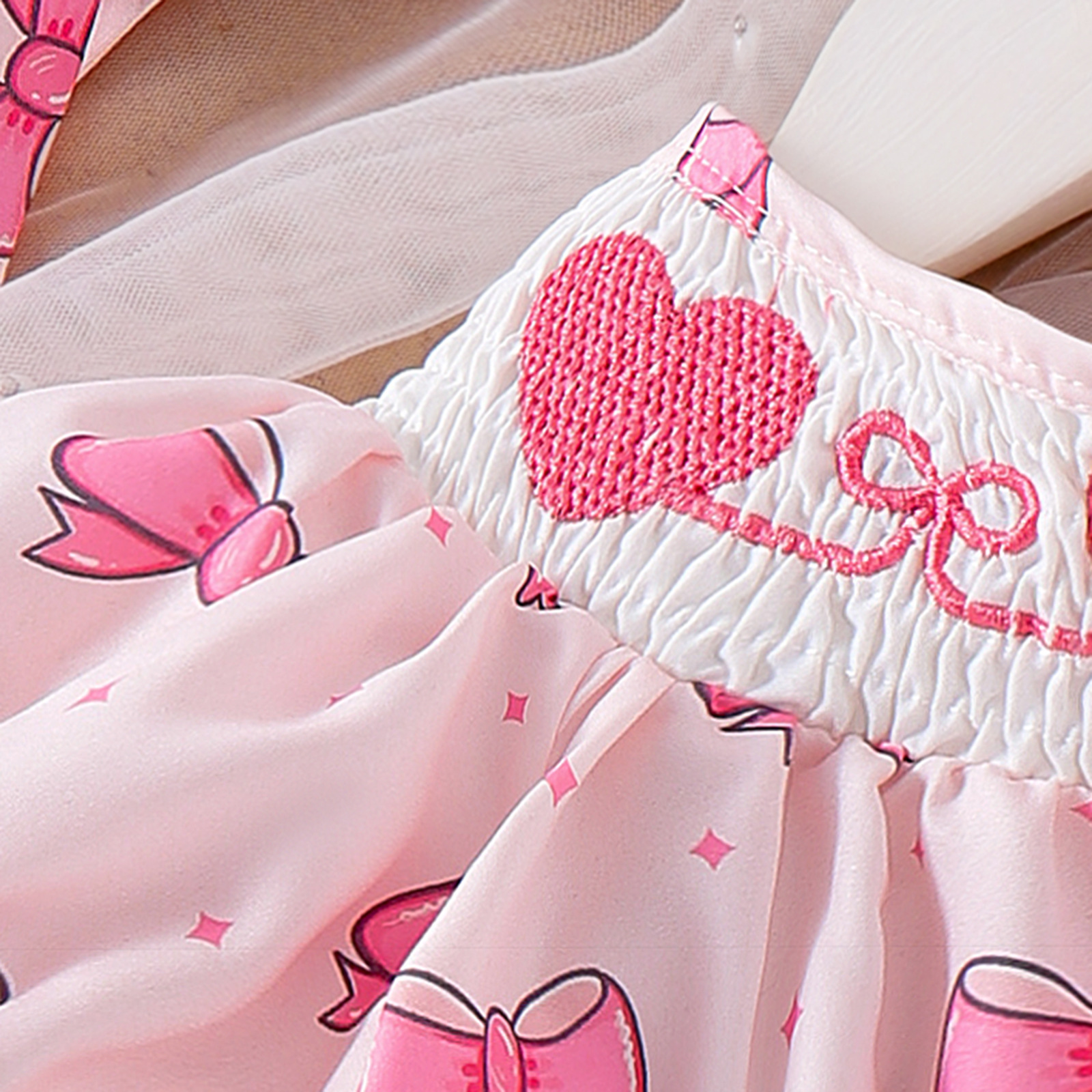 Girls' Cute  embroidered dress