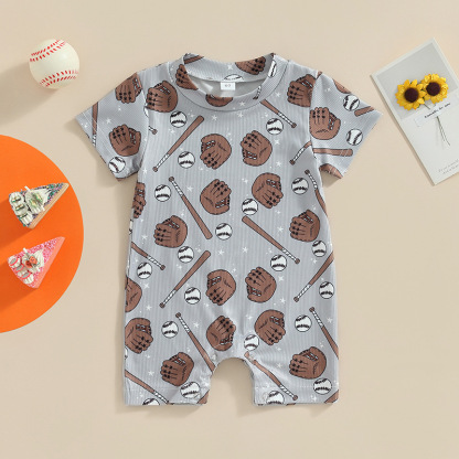 Baby Football Print Romper
