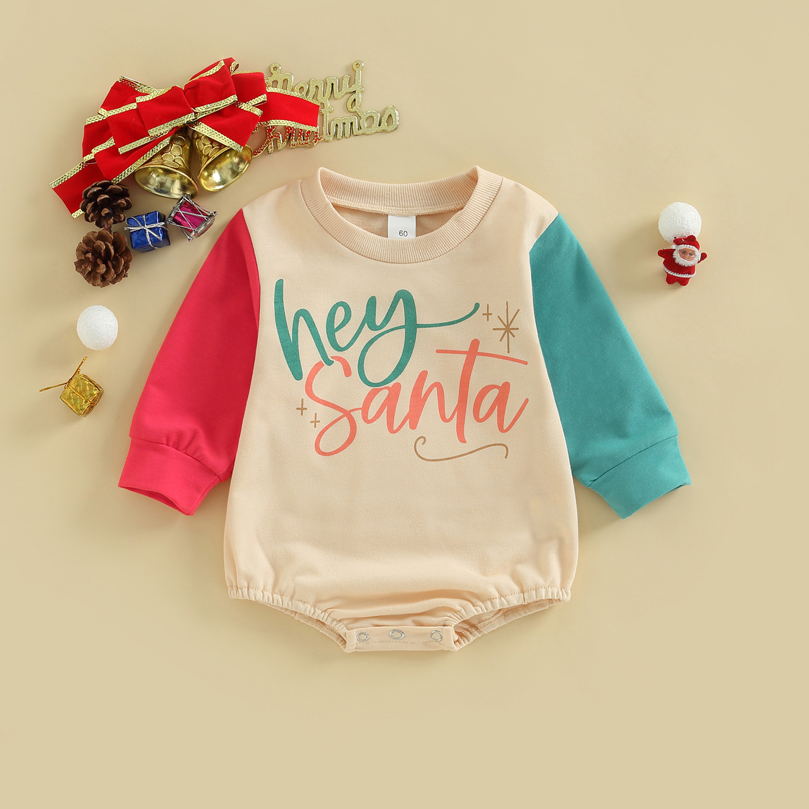 Baby Christmas Print Romper