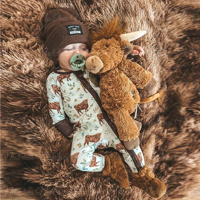 Newborn Cow Print Romper