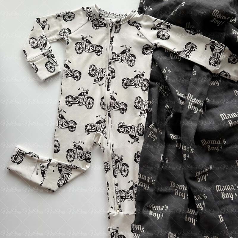 Baby Car Print Romper