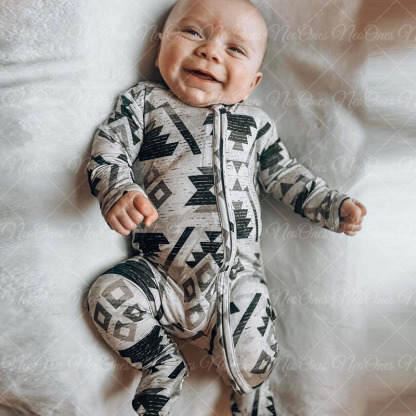 Baby Cowboy Print Romper