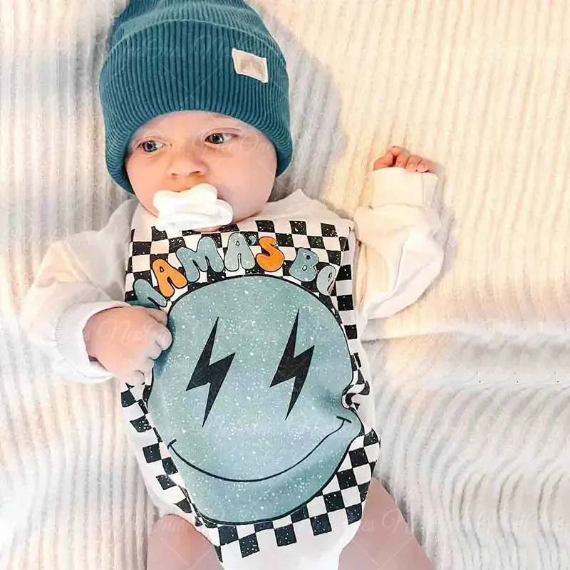 Baby MAMA BOY Print Bodysuit