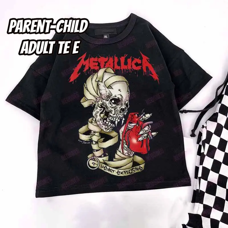 Baby Print Romper and Adult Tee