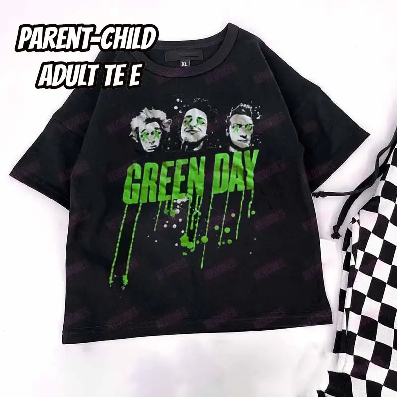 Baby Print Romper and Adult Tee