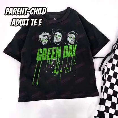 Baby Print Romper and Adult Tee