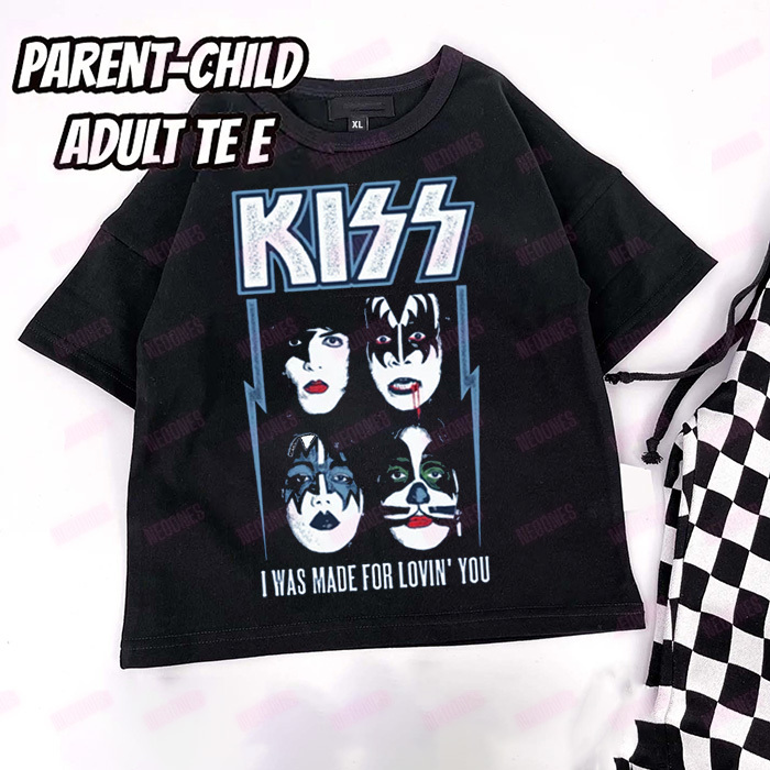 Baby Print Romper and Adult Tee