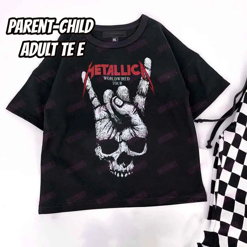 Baby Print Romper and Adult Tee