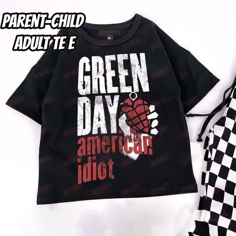 Baby Print Romper and Adult Tee