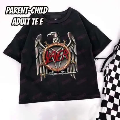 Baby Print Romper and Adult Tee