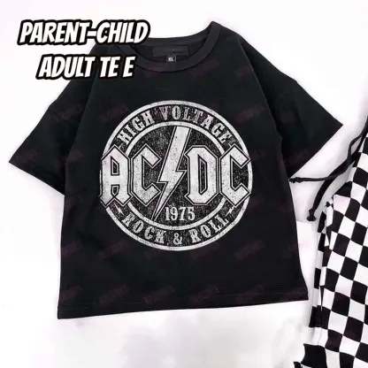 Baby Print Romper and Adult Tee