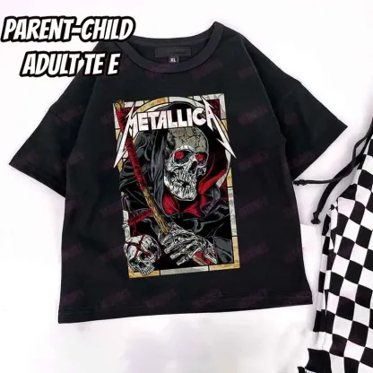 Baby Print Romper and Adult Tee