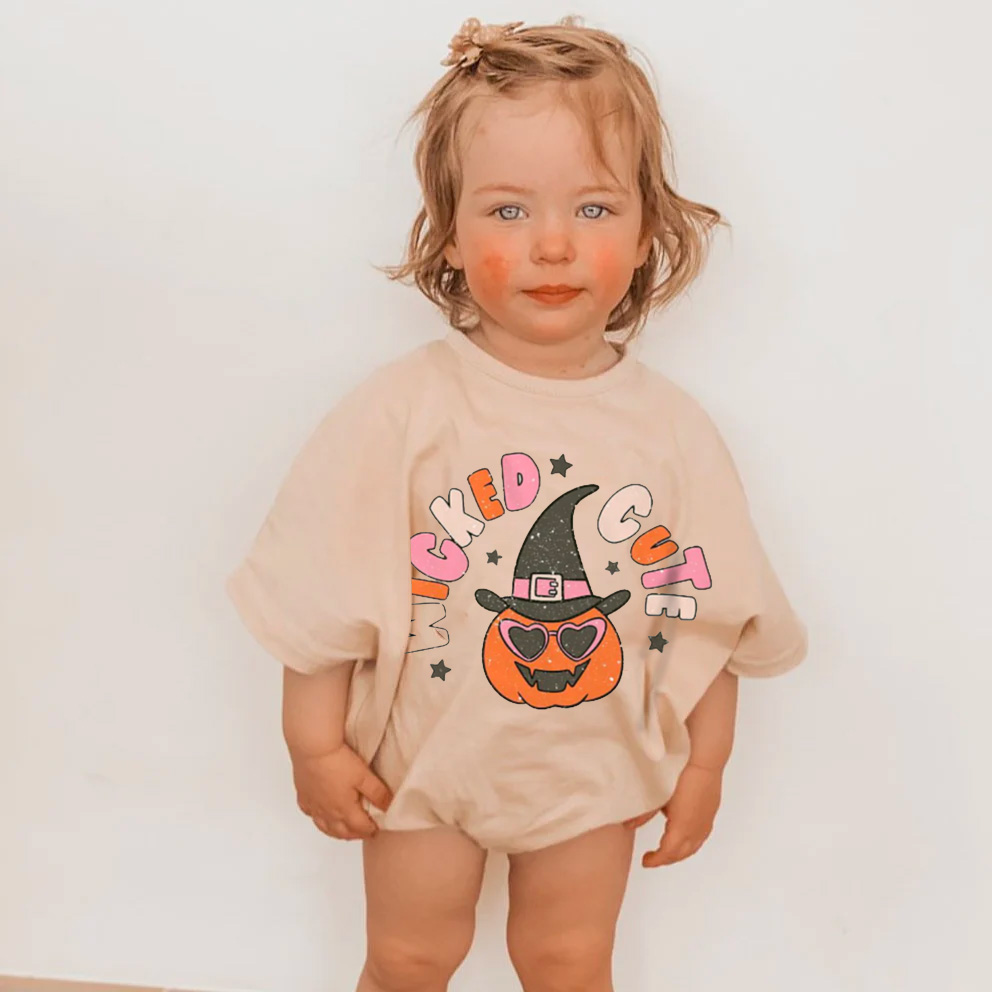Wicked&Cute Halloween Print Romper