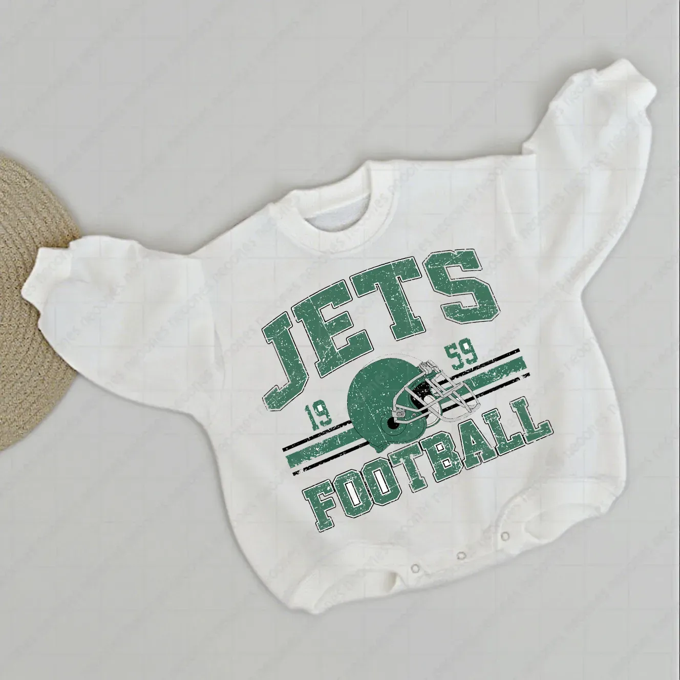 Baby Football Romper And Matching Adult Hoodie