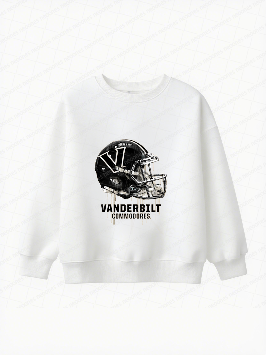Vanderbilt University Commodores Original Dripping Football Helmet T-Shirt