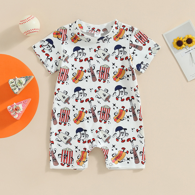 Baby Football Print Romper