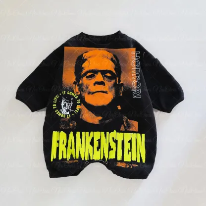 baby halloween HORROR FRANKENSTEIN Romper