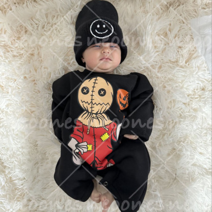 Baby Trick R Treat Print romper